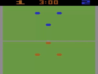 Soccer title screen for Atari 2600